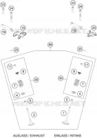 SOUPAPES pour KTM 450 SX-F de 2021