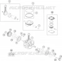 VILEBREQUIN / PISTON pour KTM 450 SX-F de 2021