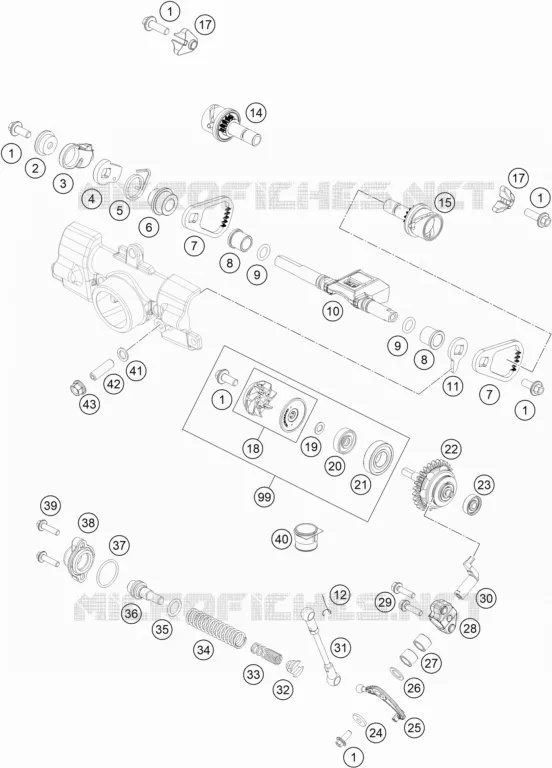 VALVE D'ECHAPPEMENT KTM MOTO 85 2021 SX  85 SX 19/16