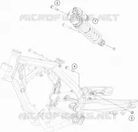 AMORTISSEUR pour KTM 65 SX de 2021