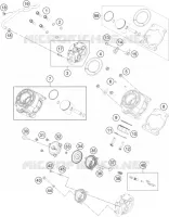 CYLINDRE / CULASSE pour KTM 65 SX de 2021