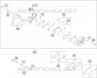 ETRIER DE FREIN AR pour KTM 65 SX de 2021