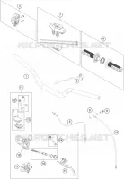 GUIDON / COMMANDES pour KTM 65 SX de 2021