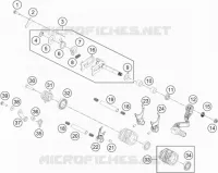 MECANISME DE SELECTION DE VITESSES pour KTM 65 SX de 2021