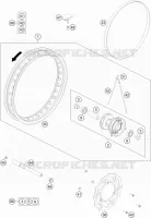 ROUE AVANT pour KTM 65 SX de 2021