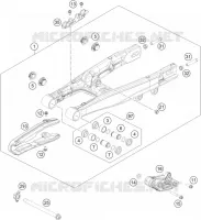 BRAS OSCILLANT  pour KTM 50 SX FACTORY EDITION de 2021