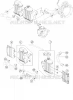 CIRCUIT DE REFROIDISSEMENT pour KTM 50 SX FACTORY EDITION de 2021