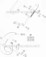 ECHAPPEMENT pour KTM 50 SX FACTORY EDITION de 2021