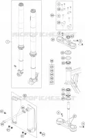 FOURCHE / T DE FOURCHE pour KTM 50 SX FACTORY EDITION de 2021