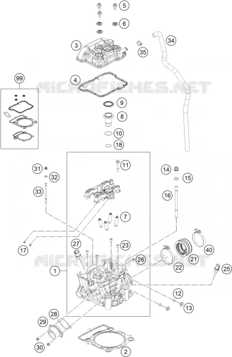 CULASSE KTM MOTO 350 2022 XC-F  350 XC-F FACTORY EDITION