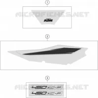 AUTOCOLLANTS pour KTM 450 XC-F de 2022