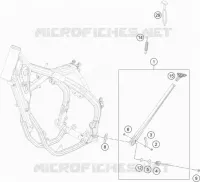 BEQUILLE LATERALE / CENTRALE pour KTM 450 XC-F de 2022