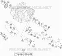 POMPE A HUILE pour KTM 450 XC-F de 2022