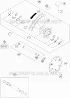 ROUE AVANT pour KTM 450 XC-F de 2022