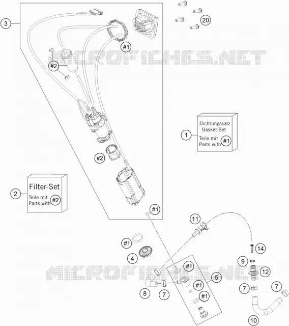 POMPE A ESSENCE KTM MOTO 300 2022 XC-W  300 XC-W TPI