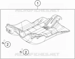 PROTECTION MOTEUR KTM MOTO 300 2022 XC-W  300 XC-W TPI ERZBERGRODEO