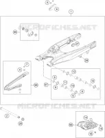 BRAS OSCILLANT  pour KTM 500 XCF-W de 2022