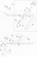 ECHAPPEMENT pour KTM 500 XCF-W de 2022