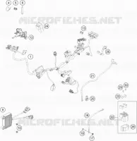 FAISCEAU ELECTRIQUE pour KTM 500 XCF-W de 2022