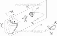 PHARE / FEU ARRIERE pour KTM 500 XCF-W de 2022