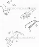 PLASTIQUES pour KTM 500 XCF-W de 2022