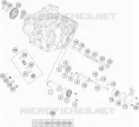 POMPE A HUILE pour KTM 500 XCF-W de 2022