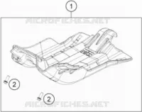 PROTECTION MOTEUR pour KTM 250 EXC SIX DAYS de 2023