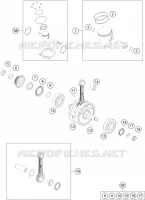 VILEBREQUIN / PISTON pour KTM 250 EXC SIX DAYS de 2023