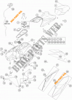 RESERVOIR / SELLE pour KTM 1290 SUPER DUKE GT ORANGE de 2017