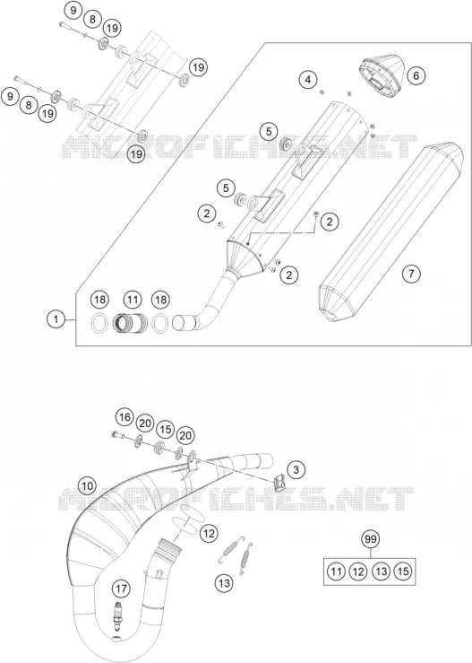 ECHAPPEMENT KTM Moto 300 2023 EXC  300 EXC