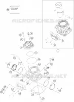 CYLINDRE / CULASSE pour KTM 300 EXC TPI ERZBERGRODEO de 2022