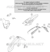 PLASTIQUES pour KTM 300 EXC TPI ERZBERGRODEO de 2022