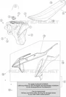 RESERVOIR / SELLE pour KTM 300 EXC TPI ERZBERGRODEO de 2022