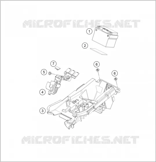 BATTERIE KTM Moto 500 2023 EXC-F  500 EXC-F SIX DAYS
