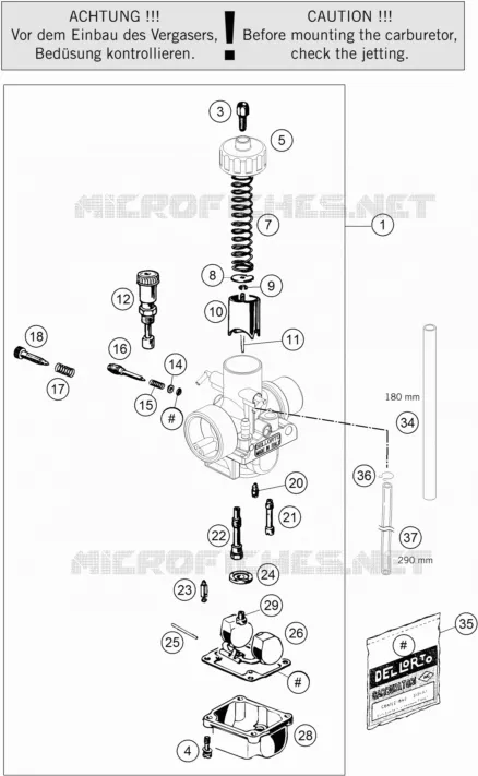 CARBURATEUR KTM Moto 50 2023 SX  50 SX FACTORY EDITION