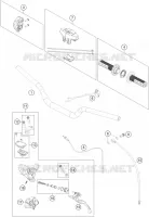GUIDON / COMMANDES pour KTM 65 SX de 2022