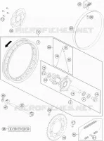 ROUE ARRIERE pour KTM 65 SX de 2022