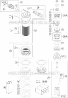 AMORTISSEUR (PIECES) pour KTM 350 SX-F de 2023