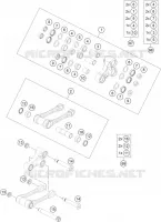 BIELLETTE D'AMORTISSEUR PRO LEVER pour KTM 350 SX-F de 2023