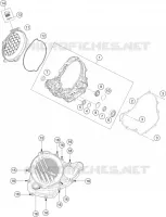 CARTER EMBRAYAGE pour KTM 350 SX-F de 2023