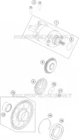 DEMARREUR ELECTRIQUE pour KTM 350 SX-F de 2023