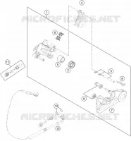 ETRIER DE FREIN AR pour KTM 350 SX-F de 2023
