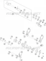 MECANISME DE SELECTION DE VITESSES pour KTM 350 SX-F de 2023