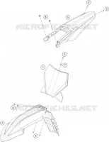 PLASTIQUES pour KTM 350 SX-F de 2023