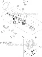 ROUE ARRIERE pour KTM 350 SX-F de 2023