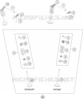 SOUPAPES pour KTM 350 SX-F de 2023