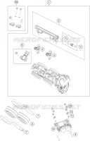 BOITIER PAPILLON INJECTION pour KTM 790 DUKE L A2 orange de 2022