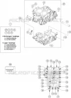 CARTER MOTEUR pour KTM 790 DUKE L A2 orange de 2022