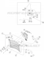 CIRCUIT DE REFROIDISSEMENT pour KTM 790 DUKE L A2 orange de 2022