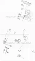 CONTACTEUR A CLE pour KTM 790 DUKE L A2 orange de 2022